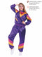 ADULT 80S LADY TRACKSUIT COSTUME -PURPLE